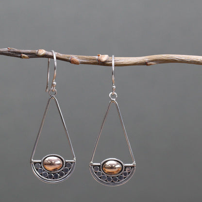 Silver & Gold Luna Balance Earrings