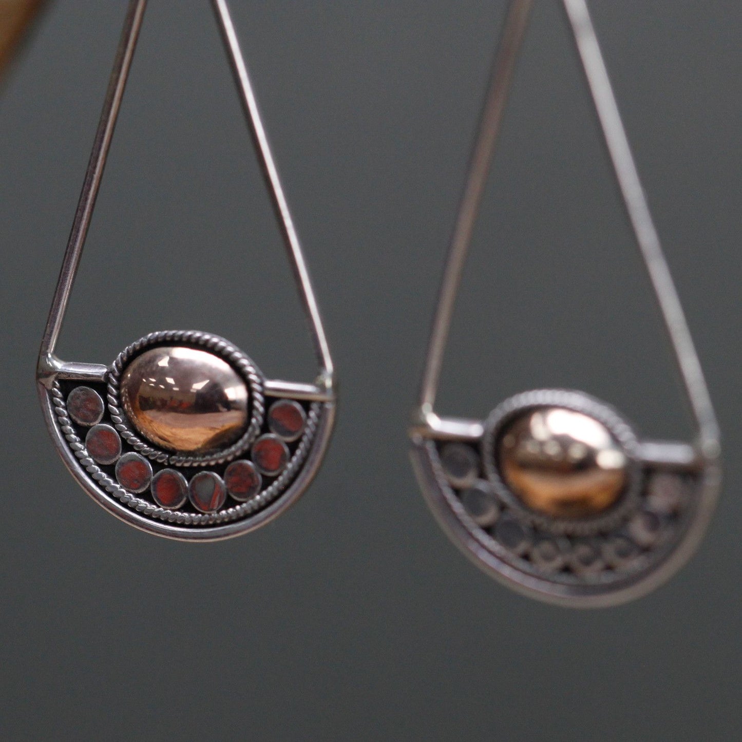 Silver & Gold Luna Balance Earrings