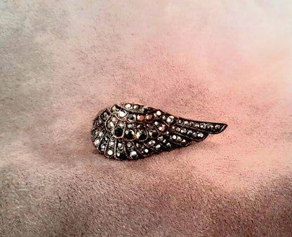 Bronze Marcasite Sparkling Wing Ring