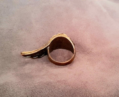 Bronze Marcasite Sparkling Wing Ring