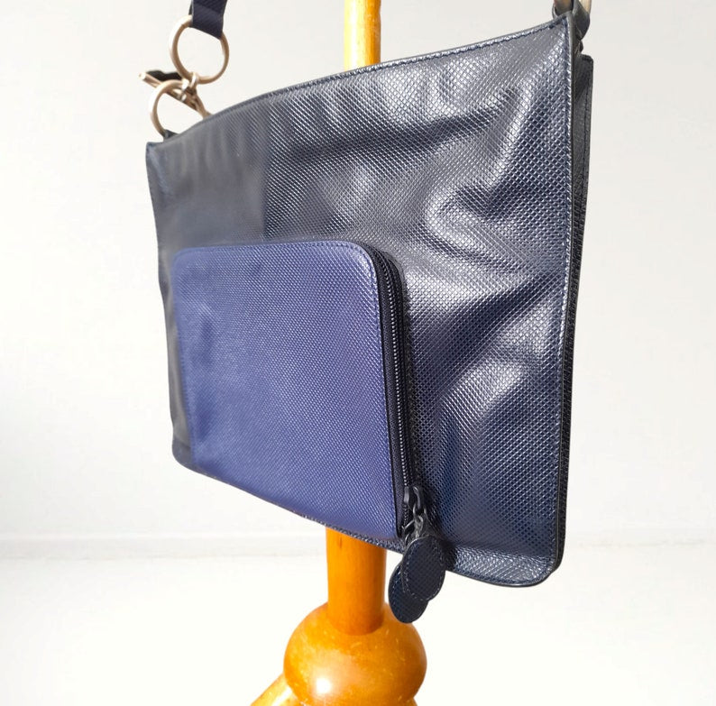 Bottega Veneta Vintage Two Tone Satchel Bag