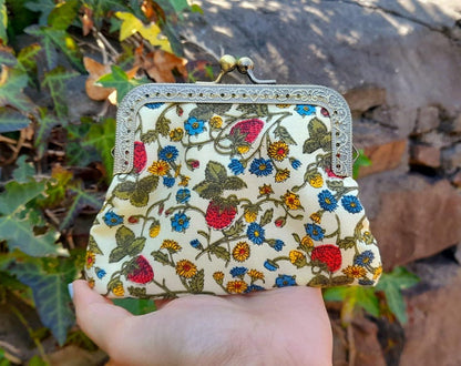 Strawberry Meadow Wildflower Clasp Wallet