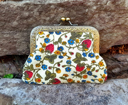 Strawberry Meadow Wildflower Clasp Wallet
