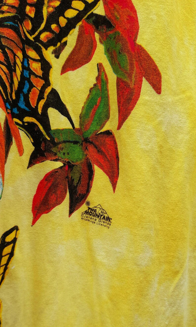 The Mountain Vintage Nature Print Cotton T-Shirt