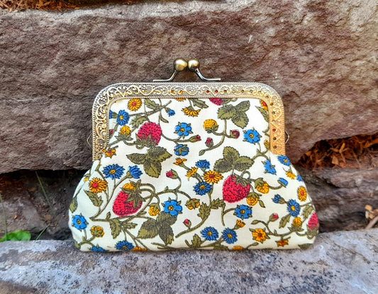 Strawberry Meadow Wildflower Clasp Wallet