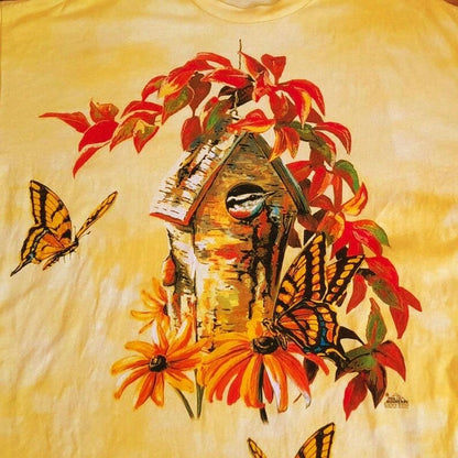 The Mountain Vintage Nature Print Cotton T-Shirt