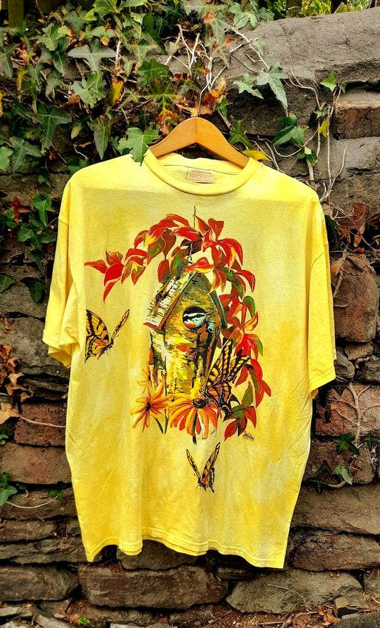 The Mountain Vintage Nature Print Cotton T-Shirt