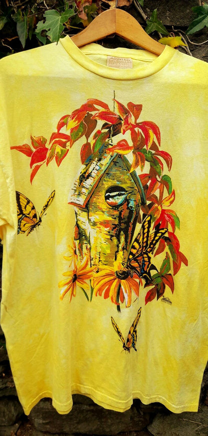 The Mountain Vintage Nature Print Cotton T-Shirt