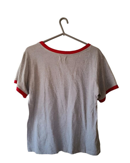Vintage Salt Rock Grey Cotton Graphic T-Shirt