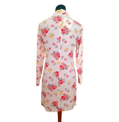 Vintage 1960s Sasperilla Floral Mini Shirt Dress
