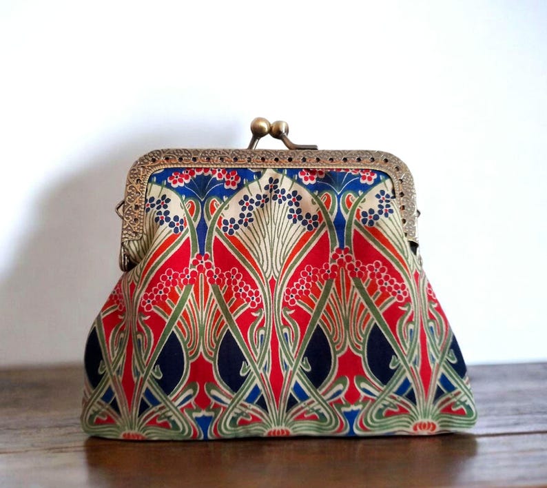 Liberty Iianthe Nouveau Flower Cotton Clasp Wallet