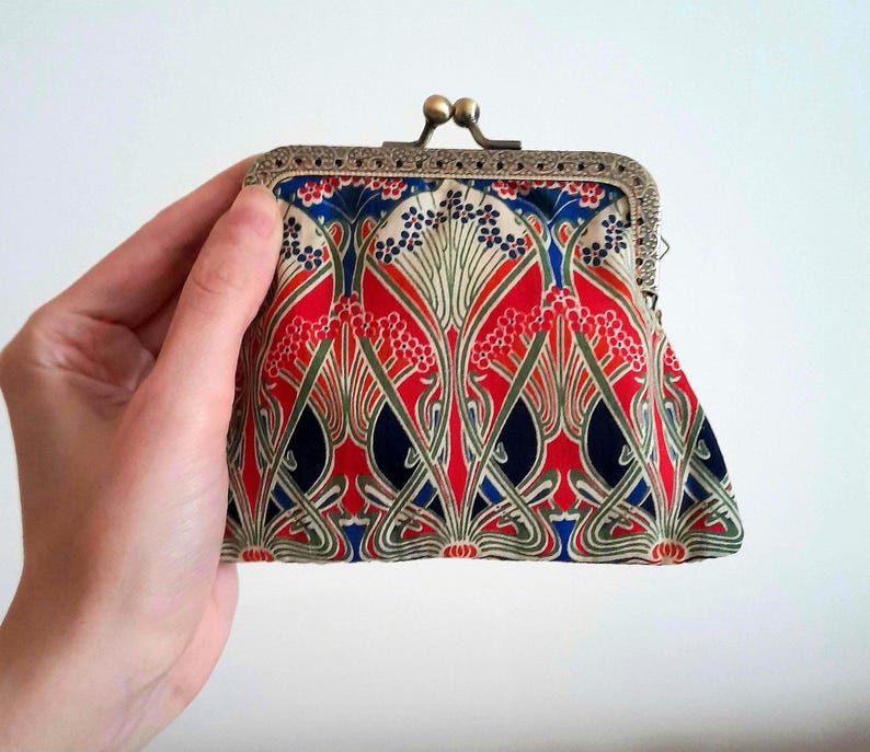 Liberty Iianthe Nouveau Flower Cotton Clasp Wallet