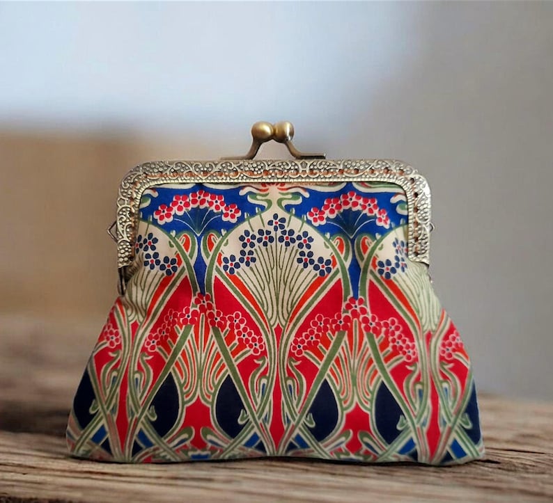 Liberty Iianthe Nouveau Flower Cotton Clasp Wallet
