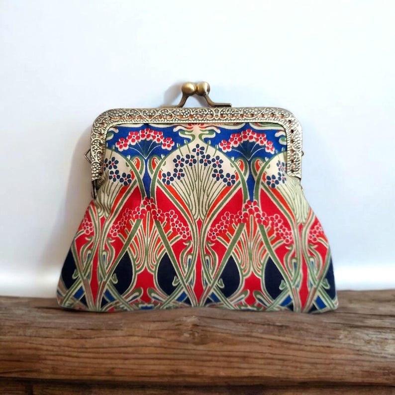 Liberty Iianthe Nouveau Flower Cotton Clasp Wallet