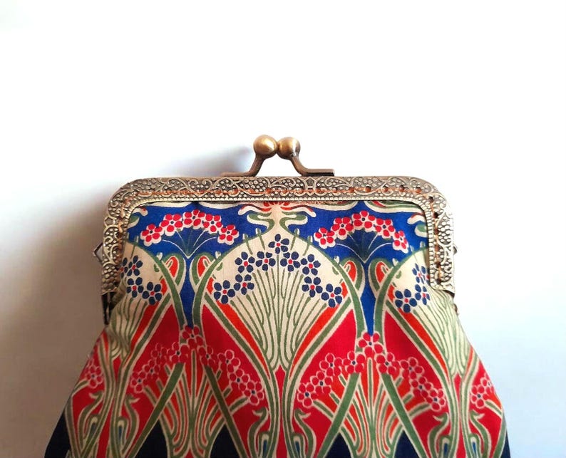 Liberty Iianthe Nouveau Flower Cotton Clasp Wallet