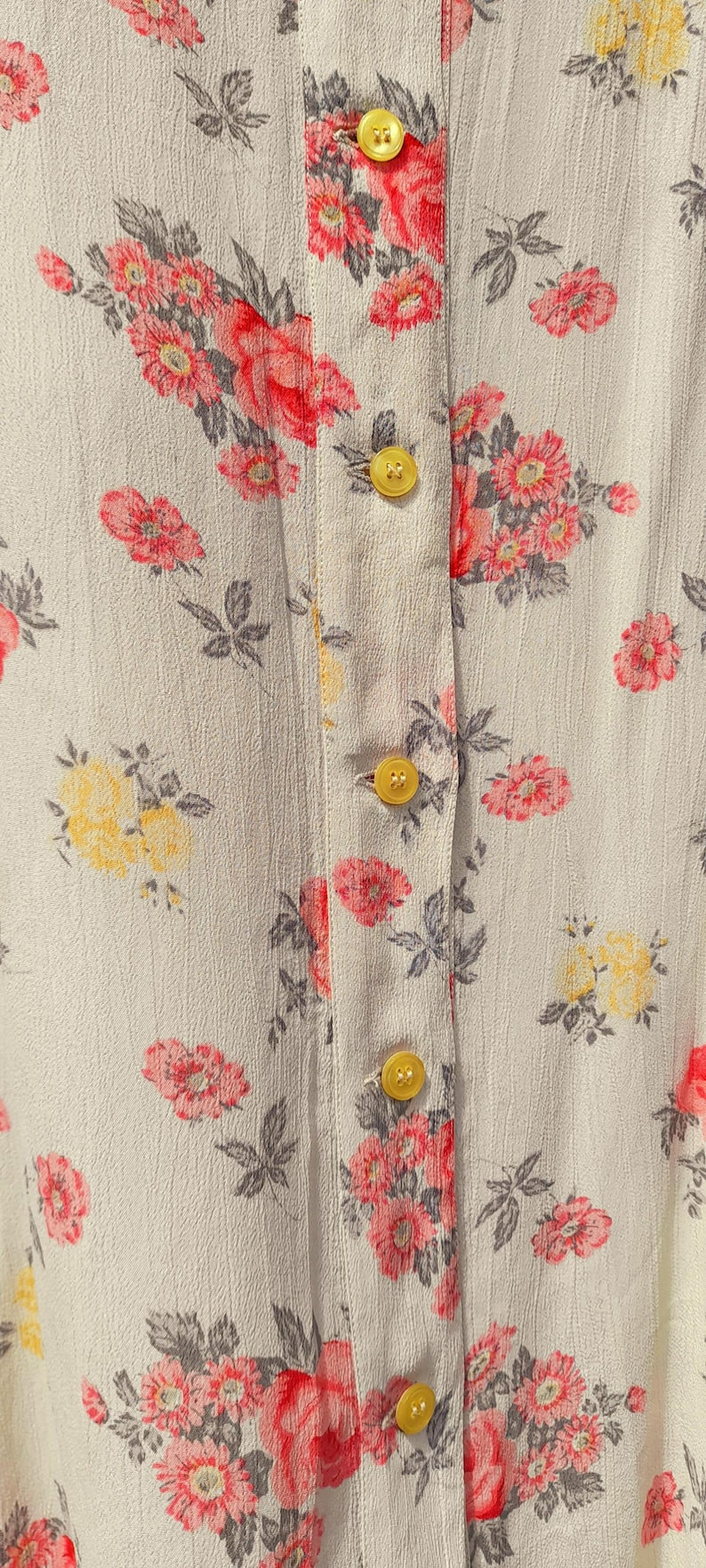 Vintage Retro 1960s SASPERILLA Pink Floral Mini Shirt Dress