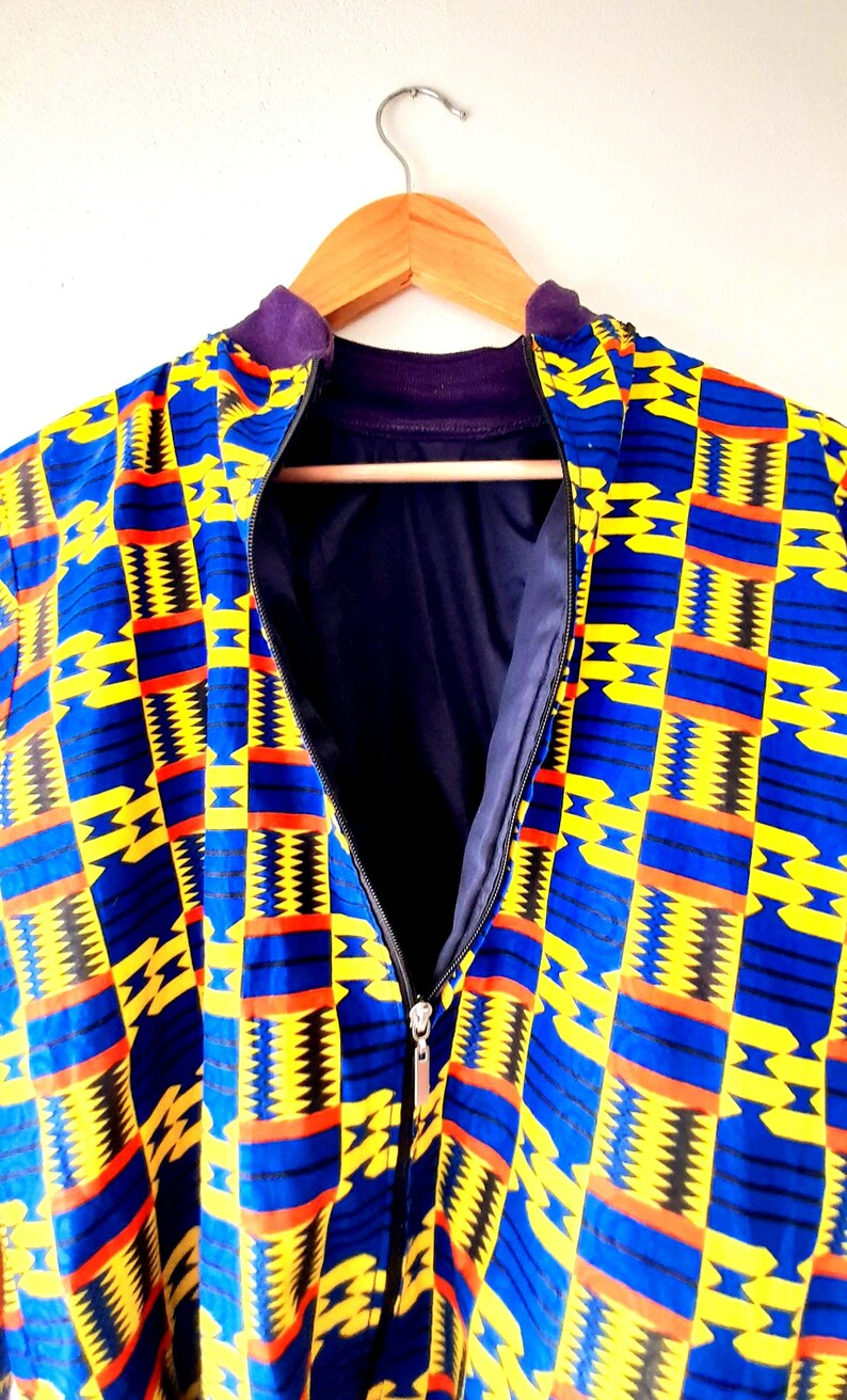 Vintage 80s Light-Weight Printed Sports Jacket