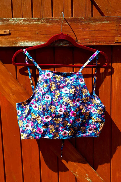 Handsewn Vintage Cotton Apron Style Tie Sun Tops